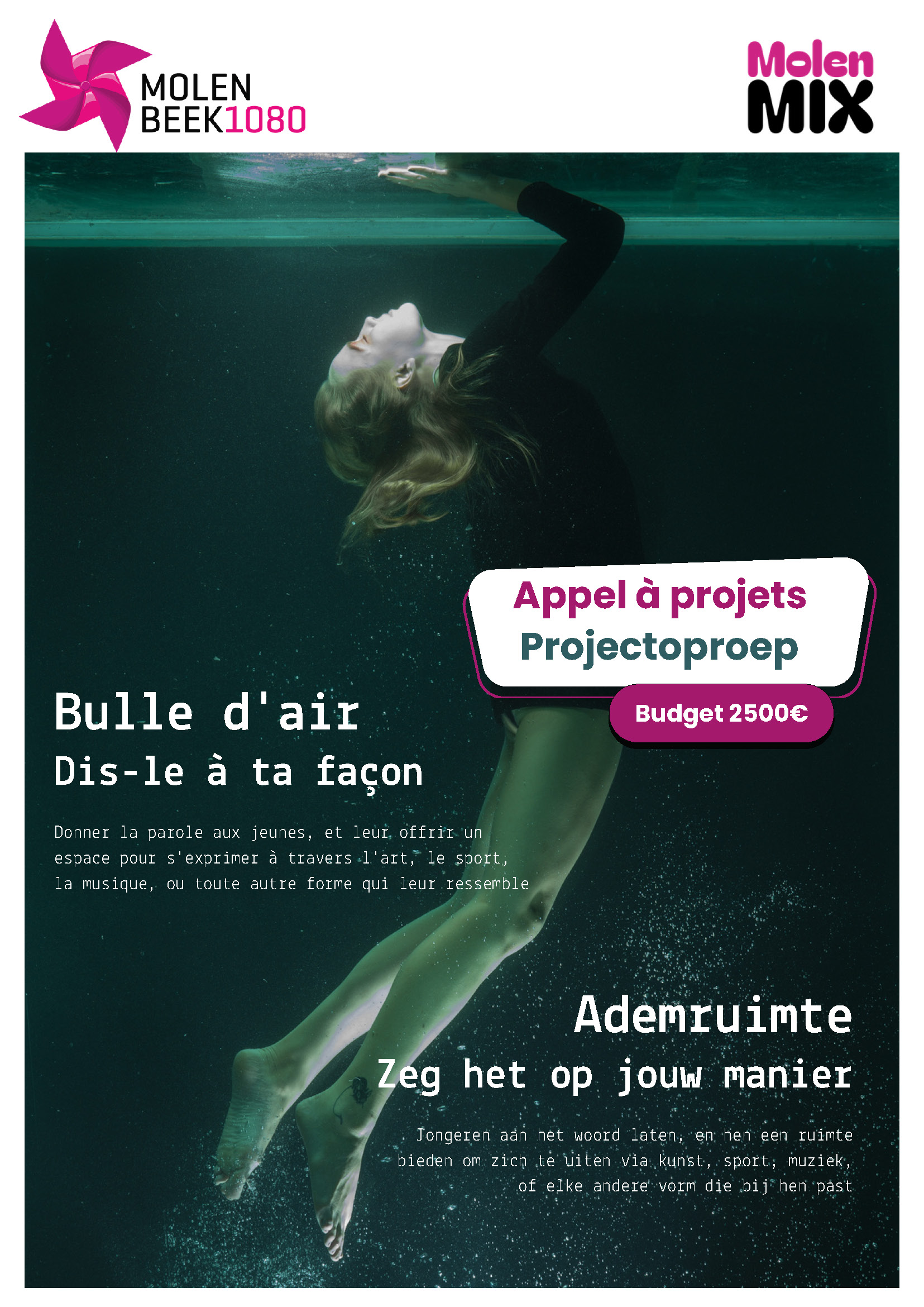 Affiche Bulle d'air, dis le à ta façon
