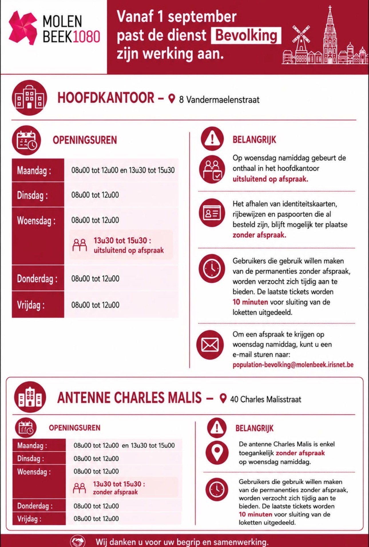 Horaires 01 09 29 NL Uren