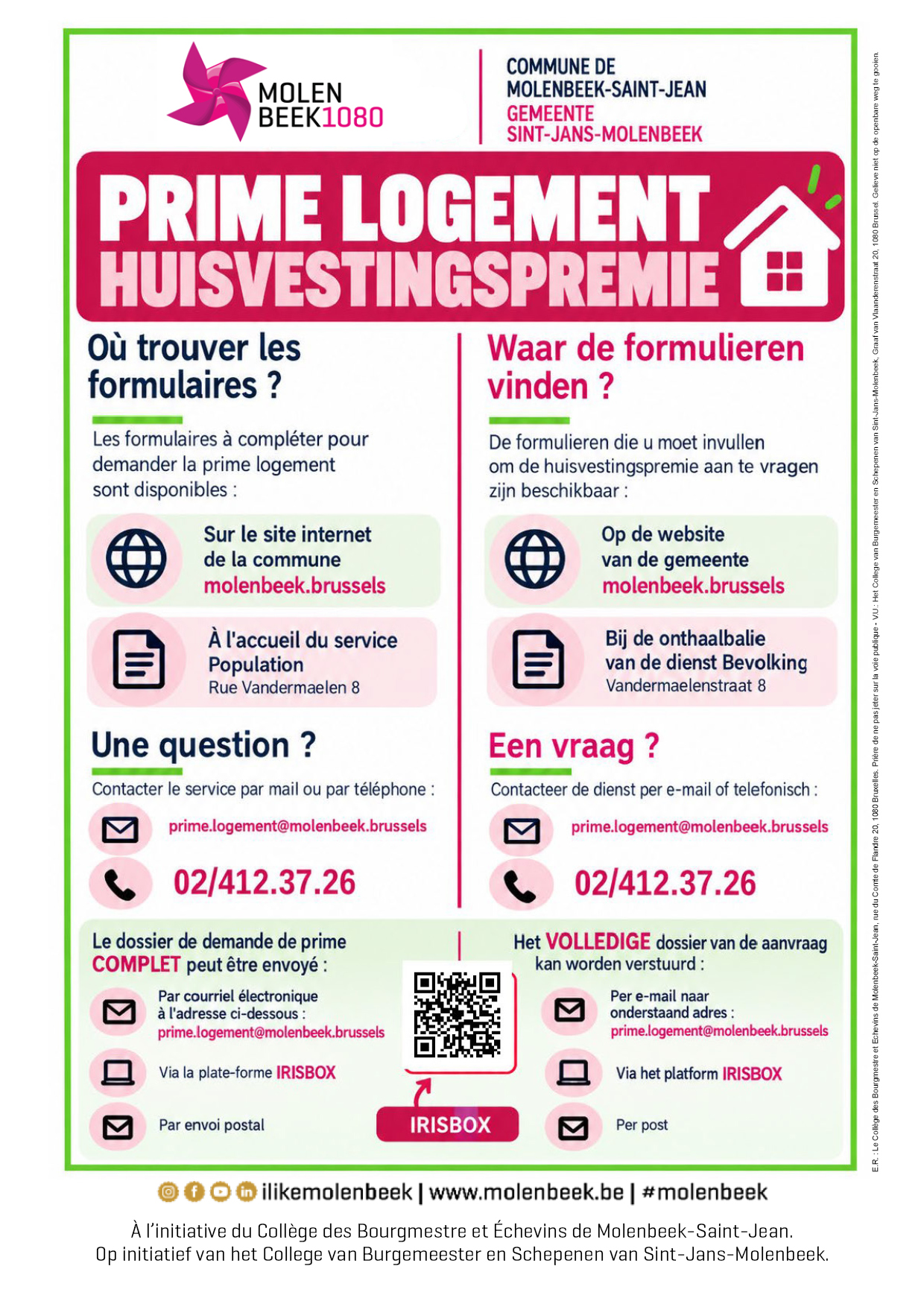 Prime logement ou trouver les formulaires 061026 V2