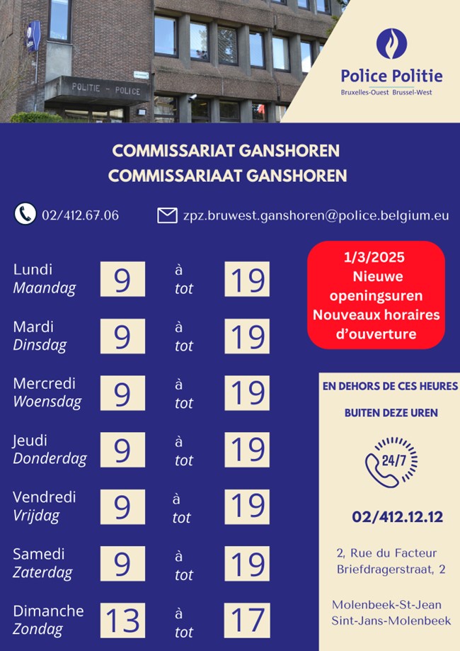 Commissariat Berchem Ste Agathe